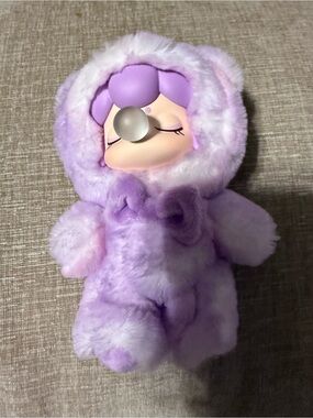NANCI Lavender Hooded Plush Baby Doll - Soft Purple Stuffed Toy